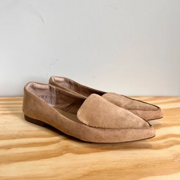 Amazon Essentials Tan Beige Suede Leather Women’s Flats‎ 7 - Picture 6 of 9